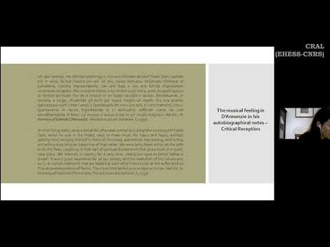 R Carluccio-In memory of Rome. Topographical and musical proofs in Il piacere by Gabriele D'Annunzio