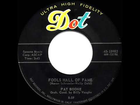 1959 HITS ARCHIVE: Fools Hall Of Fame - Pat Boone