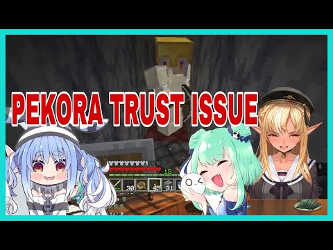 Pekora's Shocking Betrayal by Flare and Rushia in Minecraft!