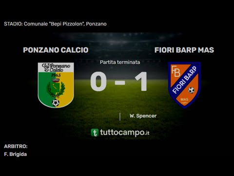 PONZANO CALCIO vs FIORIBARPMAS: 0-1