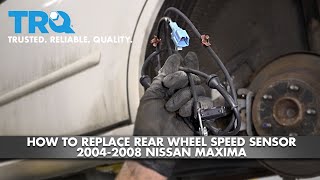 How To Install Rear Wheel Speed Sensor 2004-2008 Nissan Maxima