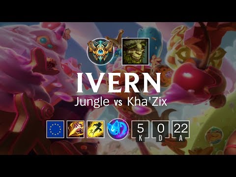 Ivern Jungle vs Kha'Zix - EUW Challenger Patch 8.10