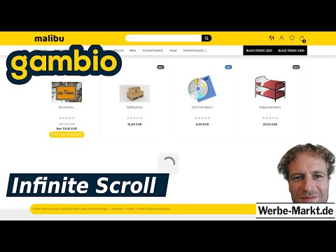 Gambio Kategorien: Speed & Bedienerfreundlichkeit verbessern mit Infinite Scroll