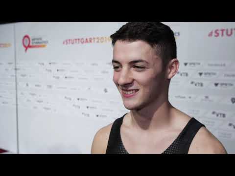 Rhys McClenaghan (IRL) Interview 2019 Worlds Stuttgart - Qualifications