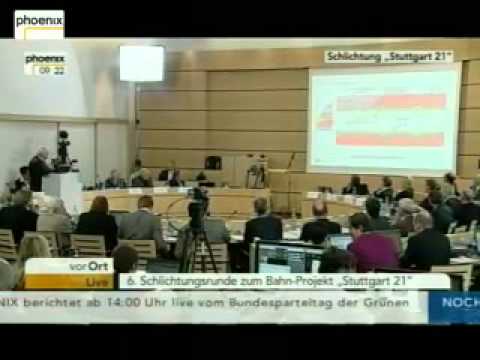 20.11.2010 S21 Schlichtung, Teil 1 (von 08.45 bis 10.00 Uhr)