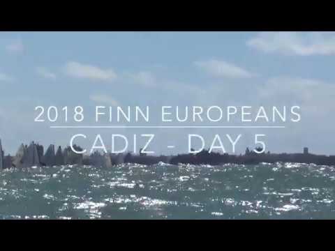 Fantastic conditions for Day 5 at the Finn Europeans in Cadiz