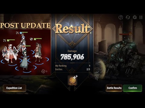 Epic Seven POST UPDATE Dark Expedition Full Auto (Destructive Gigantes) Landy + Fluri + Tam + Cerise