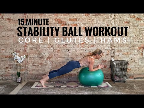 Stability Ball Workout | Core | Glutes | Hamstrings | 15 Minutes