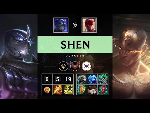 Shen Jungle vs Lee Sin - KR Grandmaster Patch 25.16