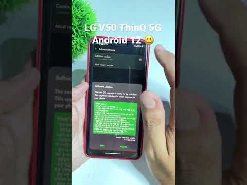 LG V50 THINQ 5G ANDROID 12 UPDATE #shorts