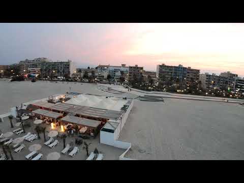 FPV Flight Drone Quad - Canet en Roussillon - South France - Beach bar/restaurant