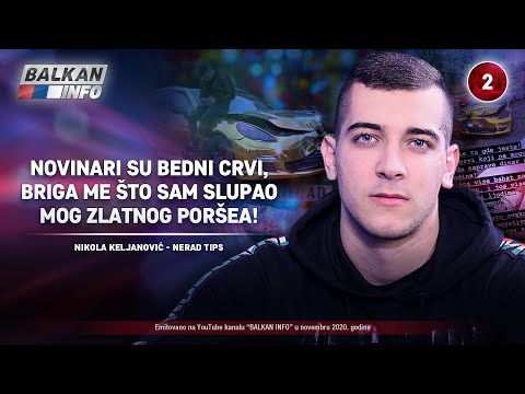 INTERVJU: Nerad Tips - Novinari su bedni crvi, briga me što sam slupao zlatnog Poršea! (10.11.2020)