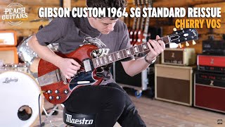Video thumbnail for No Talking...Just Tones | Gibson Custom 1964 SG Standard Reissue w/ Maestro Vibrola VOS by Peach Guitars