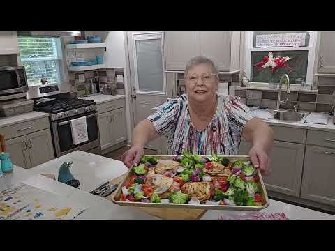 Sheet Pan Chicken & Vegetables, Pop is loving all of these sheet pan dinners