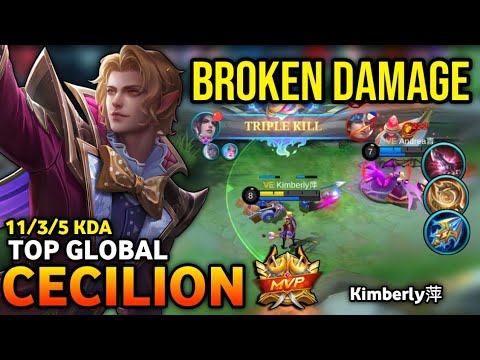 CECILION BEST BUILD 2022 | TOP GLOBAL CECILION GAMEPLAY | MOBILE LEGENDS✓