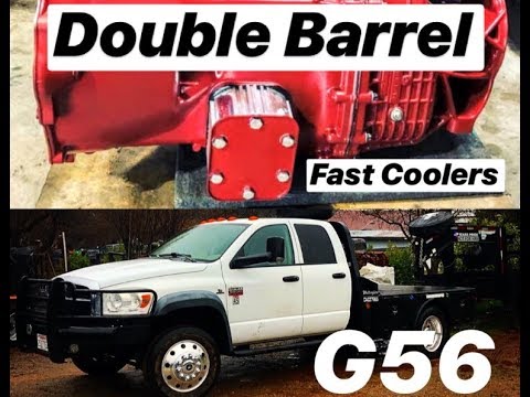 FAST COOLERS DOUBLE BARREL PTO TRANSMISSION COOLERS INSTALL (DODGE 5500 G56)