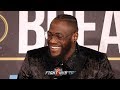 DEONTAY WILDER ON WHY HE HUGGED BREAZEALE AFTER KNOCKOUT "I SHOWED MY CHARACTER"