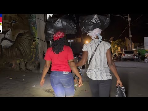 PETIONVILLE STREETS OF HAITI AT NIGHT