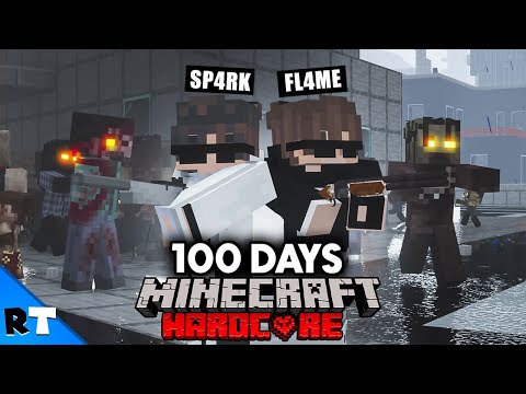 We Survived 100 Days in a Zombie Apocalypse in Minecraft Hardcore!