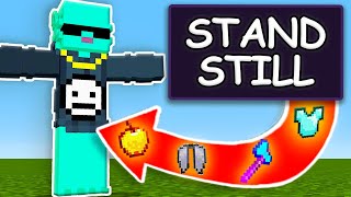 Minecraft Manhunt, But STANDING STILL Secretly Gives OP ITEMS..