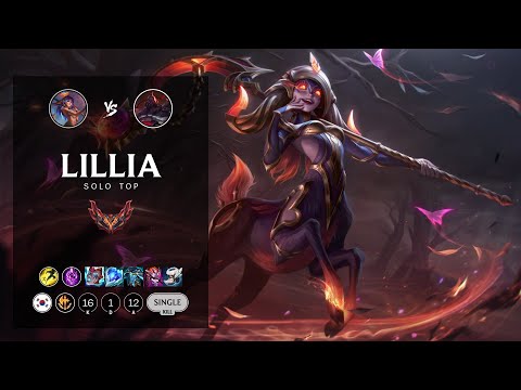 Lillia Top vs Sion - KR Grandmaster Patch 12.7