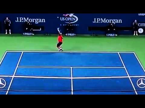 Sam Groth serve 147 mph 2014 US Open Super slow motion