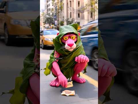 PINK PANTHER BECOMES A BILLIONAIRE #pinkpanther #billionaire #shorts