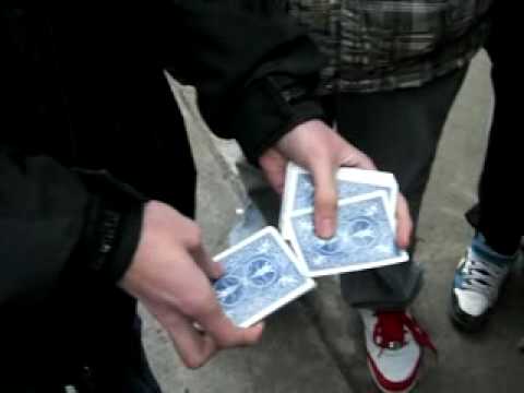Street magic - signed card to wallet