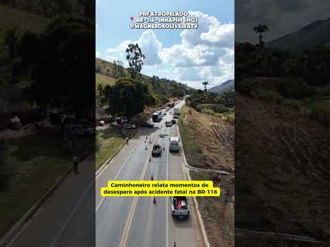 🚨 Motociclista morre após atropelar policial rodoviário federal na BR-116
