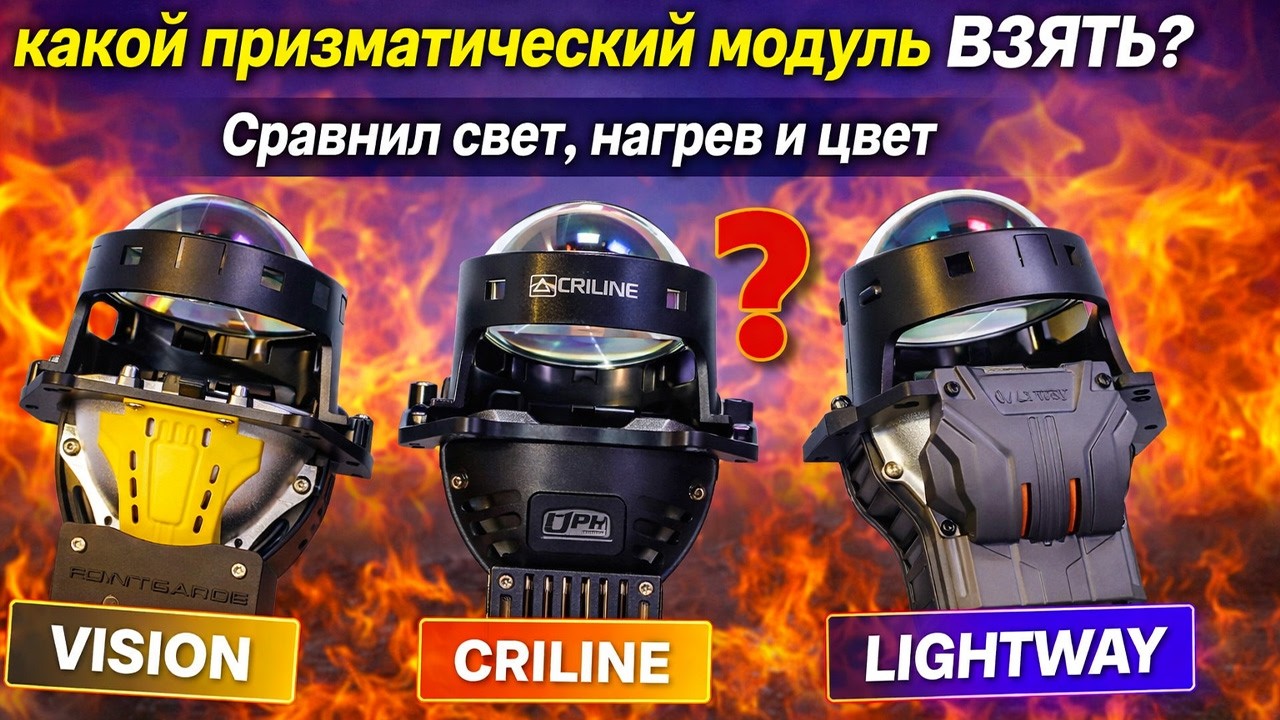 Criline LightWay Vision: какой призматический модуль ВЗЯТЬ? Сравнил свет, нагрев и цвет