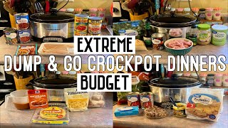 What’s for Dinner | Dump & Go Crockpot Meals | Extreme Budget | Jan. 2021