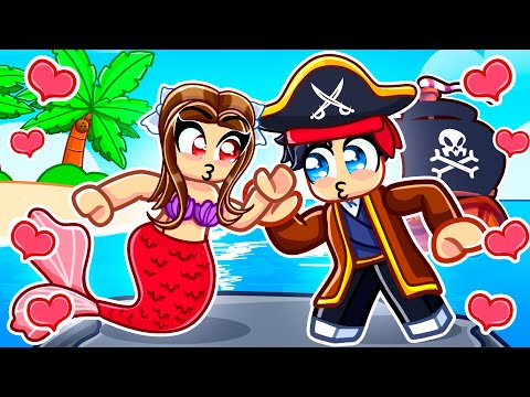 Mermaid And Pirate FORBIDDEN LOVE In Roblox Brookhaven!