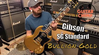 Video thumbnail for 2011 Gibson Sg Standard Limited Edition Bullion Gold by Guitar Chimp