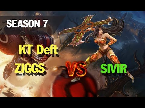 Season 7 KT Deft plays ZIGGS APC vs SIVIR l LOL League of legends