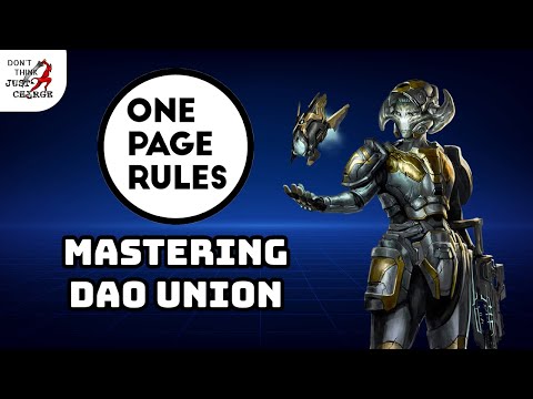 Mastering DAO Union - One Page Rules Army Book Review and List Building Masterclass