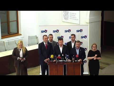 Tomio Okamura shrnuje výsledky koaliční rady