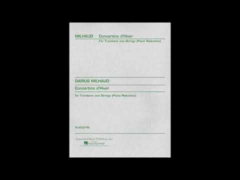 Milhaud Concertino d'Hiver (A=442) "Karaoke - Accompaniment"