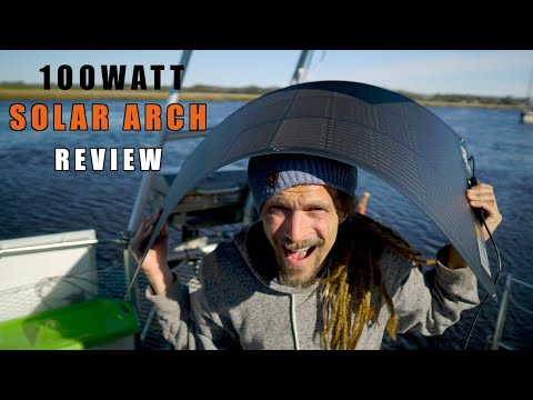 Test du panneau solaire en fibre de verre BougeRV Arch 100 watts