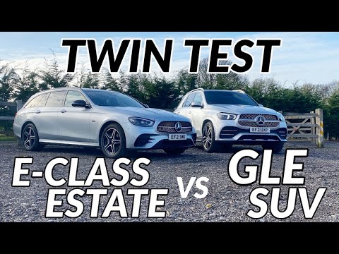 SUV vs Estate Twin Test | 2021 GLE 350 d SUV vs E 300 de Estate head to head in 4K