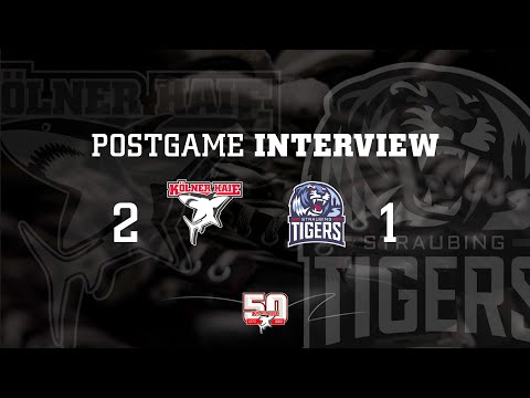 Postgame-Interview Kölner Haie – Straubing Tigers (2:1) // 28.12.2022