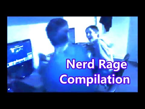 Nerd Rage Compilation ,Yelling, Destroying computer