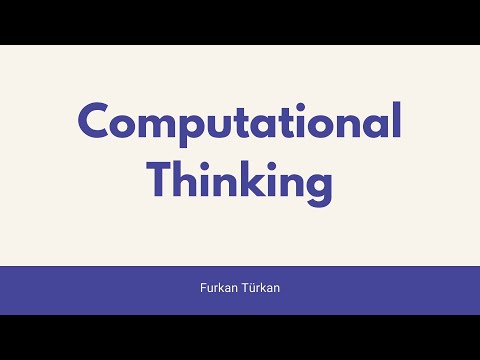 Computational Thinking and Programming