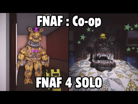 Roblox FNAF: Co-op - FNAF 4 Full Solo Walkthrough (Night 1-8) 