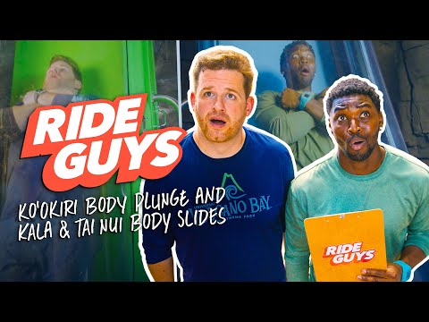 Dropping 125 FT?! Ko’okiri Body Plunge and Kala & Tai Nui Serpentine Body Slides | Ride Guys