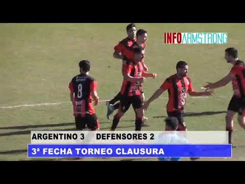 GOLES ARGENTINO 3 DEFENSORES 2   3ª FECHA TORNEO CLAUSURA LCF