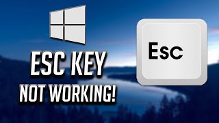 ESC Key Not Working In Windows 10 - [5 FIXES]