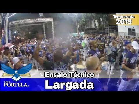 Portela 2019 - Bateria no ensaio técnico (Largada) - Apoteose ao vivo - #ET19
