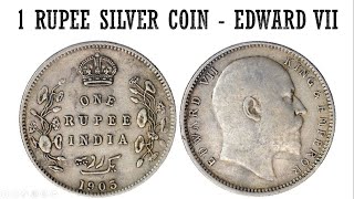 1905 Silver One Rupee Coin - Sell your Rare One Rupee Coin for Rs.5,00,000