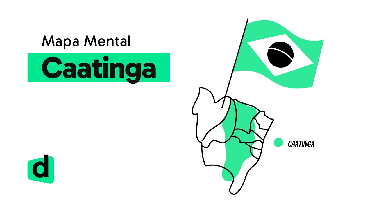 CAATINGA | GEOGRAFIA | Mapa Mental | Quer Que Desenhe