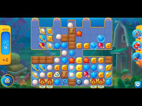 Fishdom. 8452 level no boosters and diamonds. 13 moves (❌ no lightning)